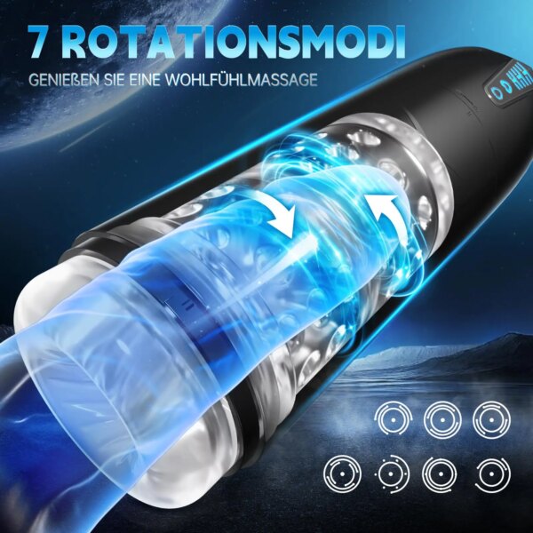 Vibromasseur électrique 3D réaliste pour homme, tasse de masturbation masculine, vibrateur de fellation, ventouse de succion de vagin, chatte de poche, jouets sexuels – Image 3