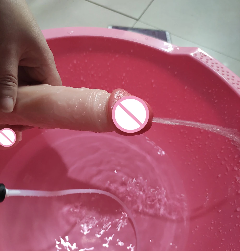 SLaura-Gode éjaculant pour femme, vaporisateur d'eau injuste, silicone avec ventouse, pénis, point G, vagin, jouets sexuels pour adultes, grosse bite SLaura-Gode éjaculant pour femme, vaporisateur d'eau injuste, silicone avec ventouse, pénis, point G, vagin, jouets sexuels pour adultes, grosse bite