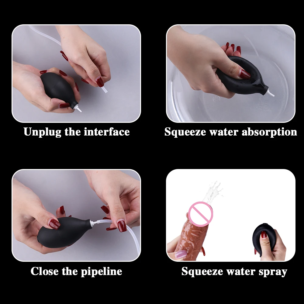 SLaura-Gode éjaculant pour femme, vaporisateur d'eau injuste, silicone avec ventouse, pénis, point G, vagin, jouets sexuels pour adultes, grosse bite SLaura-Gode éjaculant pour femme, vaporisateur d'eau injuste, silicone avec ventouse, pénis, point G, vagin, jouets sexuels pour adultes, grosse bite