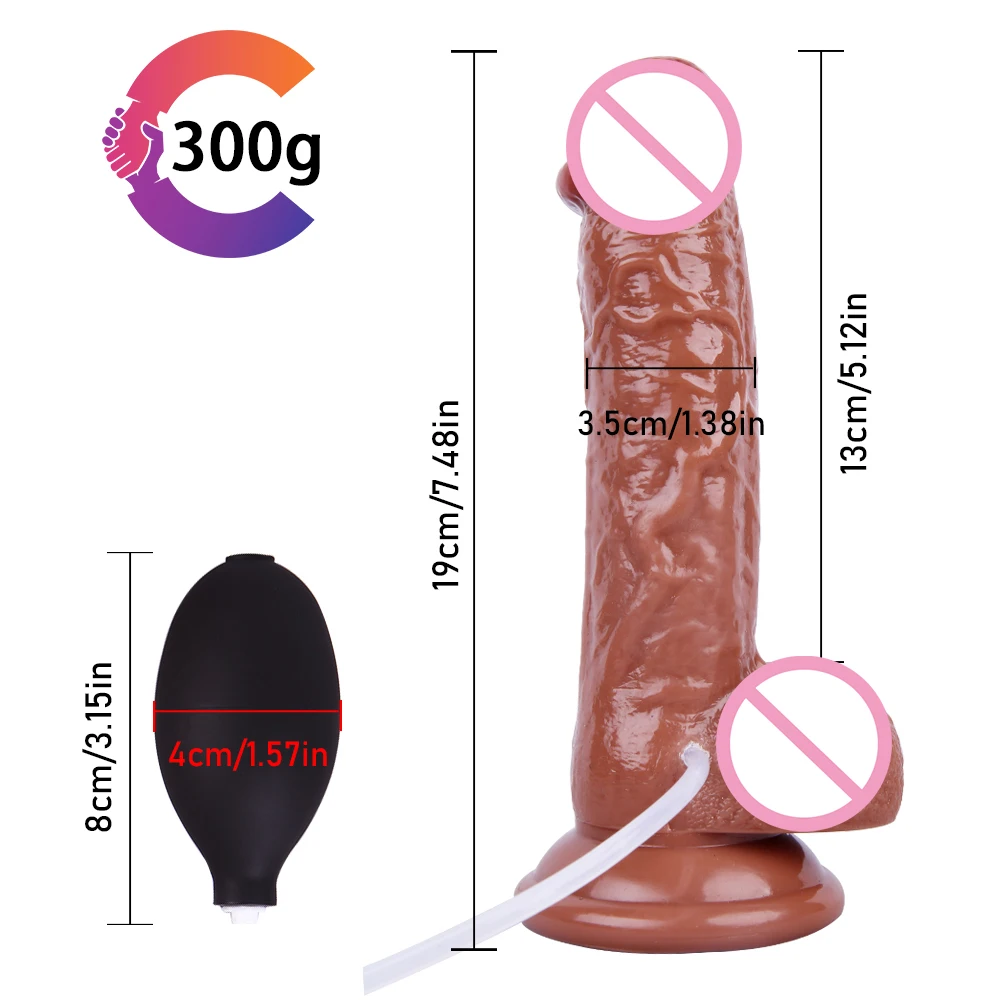 SLaura-Gode éjaculant pour femme, vaporisateur d'eau injuste, silicone avec ventouse, pénis, point G, vagin, jouets sexuels pour adultes, grosse bite SLaura-Gode éjaculant pour femme, vaporisateur d'eau injuste, silicone avec ventouse, pénis, point G, vagin, jouets sexuels pour adultes, grosse bite