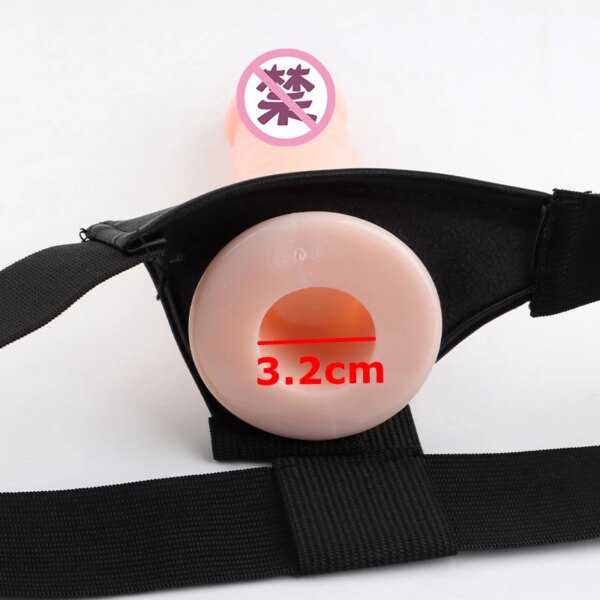 Culotte gode à sangle pour hommes et femmes, pénis creux portable, manches allongées, ceinture SFP, jouets sexuels pour gay – Image 3