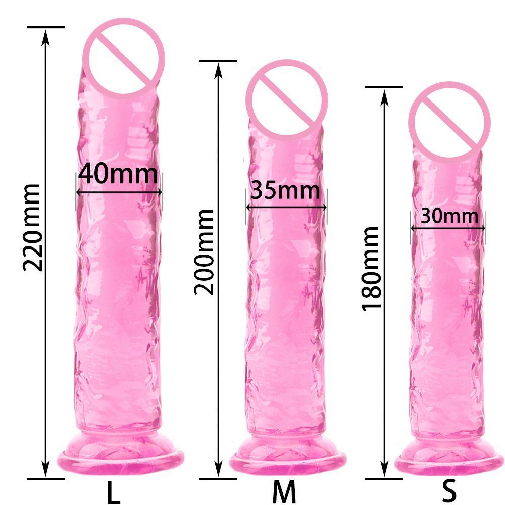 Godemichet Anal en Forme de Pénis Réaliste pour Femme, Jouet Sexuel, Gelée Douce, Bain, Ventouse, Point G, Orgasme, Adulte, 7.0