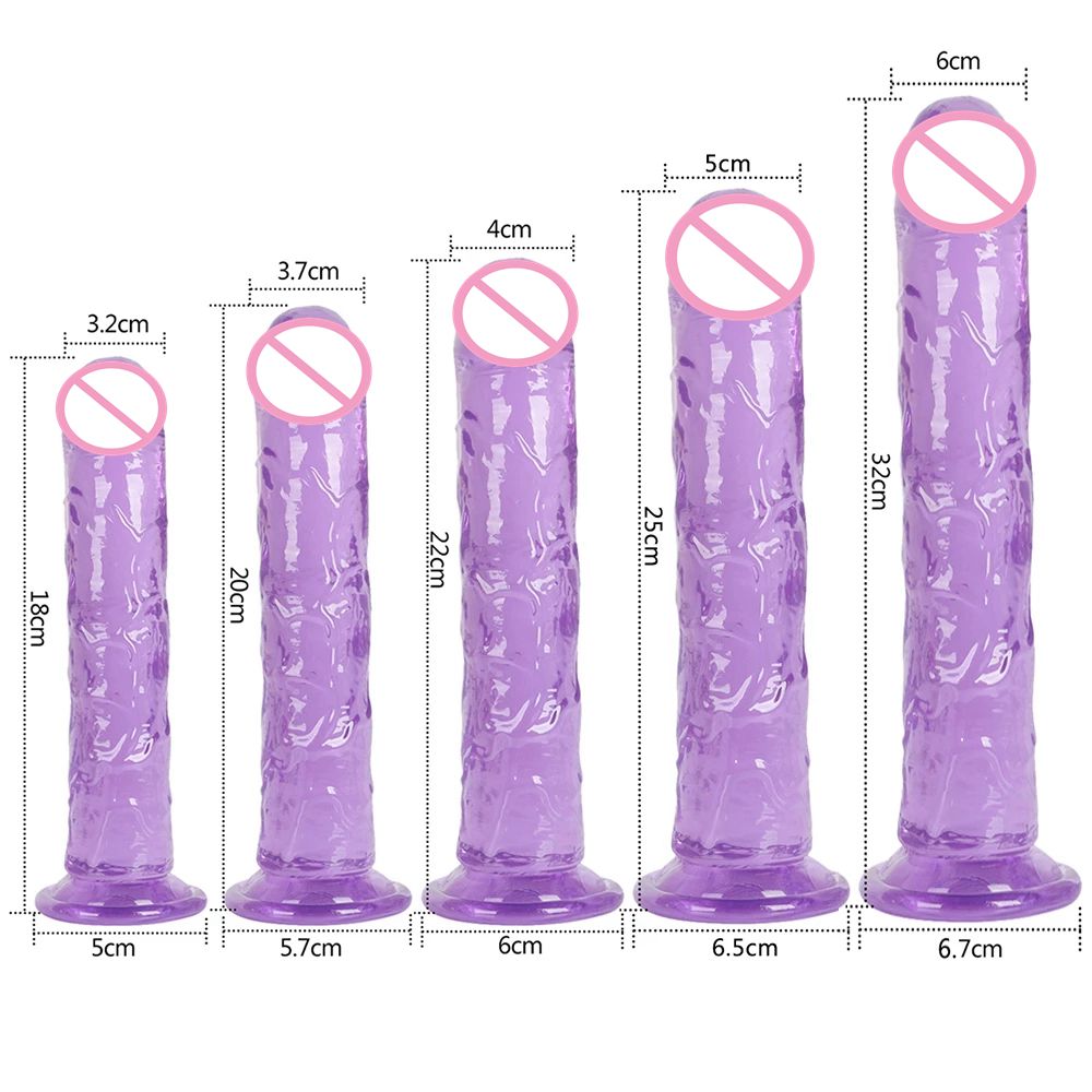 Godemichet Anal en Forme de Pénis Réaliste pour Femme, Jouet Sexuel, Gelée Douce, Bain, Ventouse, Point G, Orgasme, Adulte, 7.0