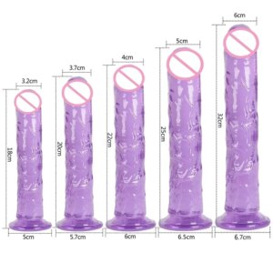 Godemichet Anal en Forme de Pénis Réaliste pour Femme, Jouet Sexuel, Gelée Douce, Bain, Ventouse, Point G, Orgasme, Adulte, 7.0