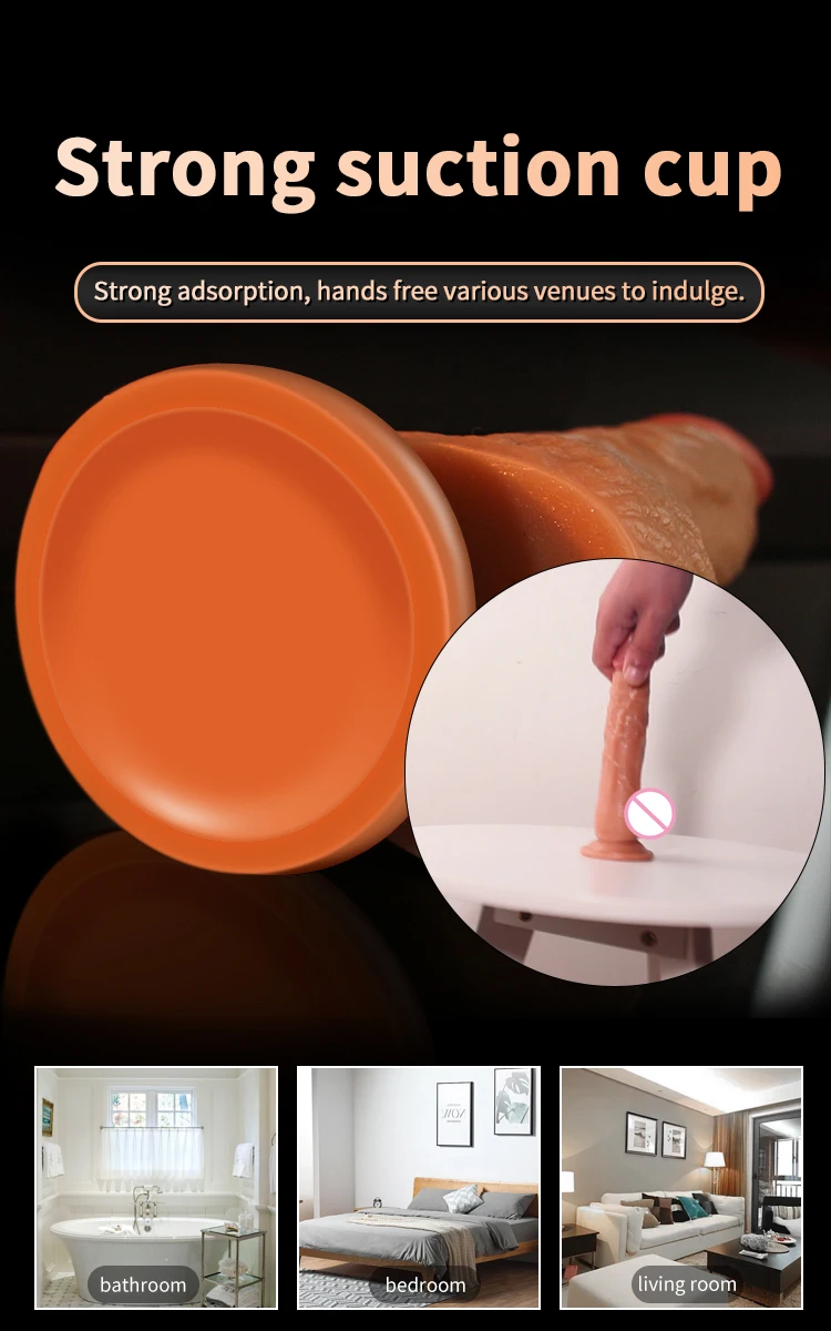 JIUUY-Gode réaliste avec ventouse pour homme et femme, énorme MSI, fausse bite, gros pénis, jouets sexuels éducatifs, plug anal, adulte 7.0