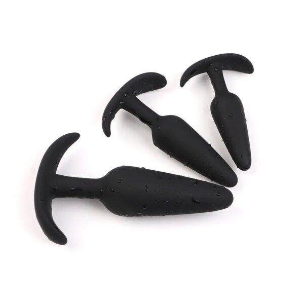 Gode anal en silicone sûr pour hommes et femmes, plug anal, bouchon sexy, 3 tailles différentes, jouets sexuels pour adultes, masseur d'entraînement, unisexe, 100% – Image 6