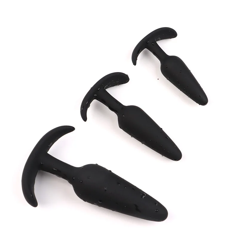 Gode anal en silicone sûr pour hommes et femmes, plug anal, bouchon sexy, 3 tailles différentes, jouets sexuels pour adultes, masseur d'entraînement, unisexe, 100% Gode anal en silicone sûr pour hommes et femmes, plug anal, bouchon sexy, 3 tailles différentes, jouets sexuels pour adultes, masseur d'entraînement, unisexe, 100%