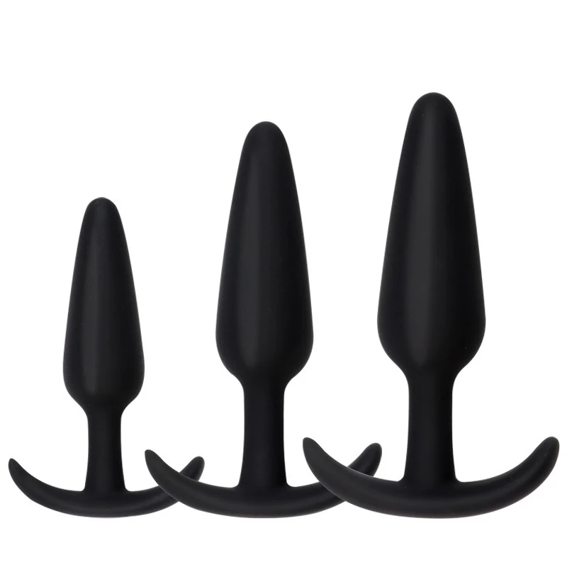 Gode anal en silicone sûr pour hommes et femmes, plug anal, bouchon sexy, 3 tailles différentes, jouets sexuels pour adultes, masseur d'entraînement, unisexe, 100% Gode anal en silicone sûr pour hommes et femmes, plug anal, bouchon sexy, 3 tailles différentes, jouets sexuels pour adultes, masseur d'entraînement, unisexe, 100%