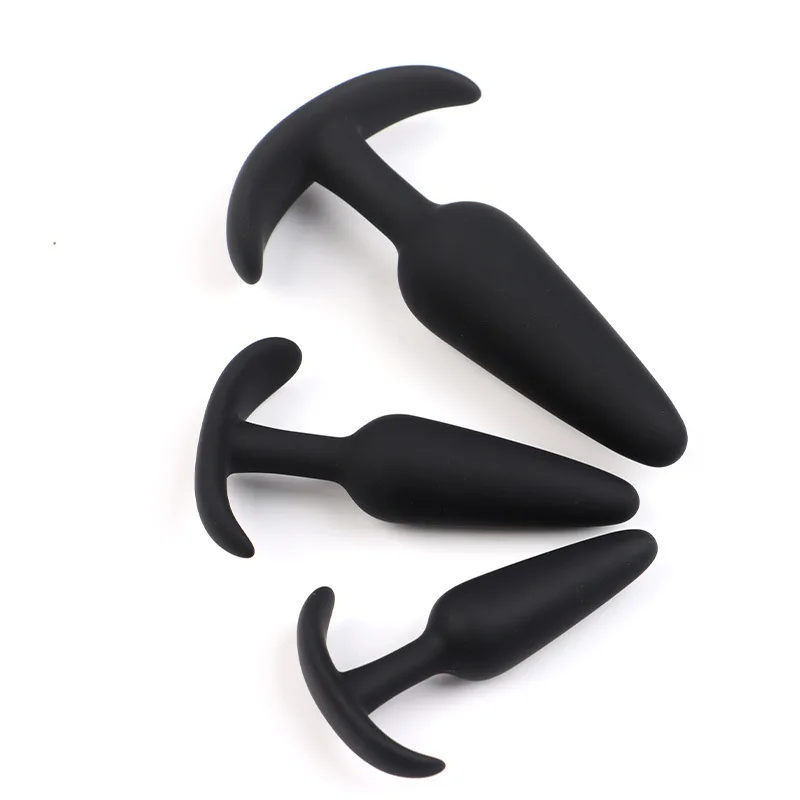 Gode anal en silicone sûr pour hommes et femmes, plug anal, bouchon sexy, 3 tailles différentes, jouets sexuels pour adultes, masseur d'entraînement, unisexe, 100% Gode anal en silicone sûr pour hommes et femmes, plug anal, bouchon sexy, 3 tailles différentes, jouets sexuels pour adultes, masseur d'entraînement, unisexe, 100%