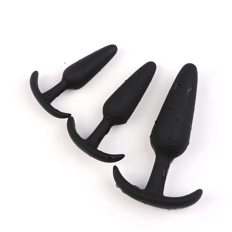 Gode anal en silicone sûr pour hommes et femmes, plug anal, bouchon sexy, 3 tailles différentes, jouets sexuels pour adultes, masseur d'entraînement, unisexe, 100% Gode anal en silicone sûr pour hommes et femmes, plug anal, bouchon sexy, 3 tailles différentes, jouets sexuels pour adultes, masseur d'entraînement, unisexe, 100%