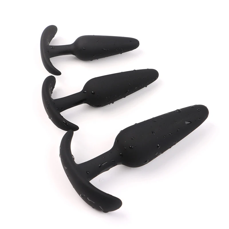 Gode anal en silicone sûr pour hommes et femmes, plug anal, bouchon sexy, 3 tailles différentes, jouets sexuels pour adultes, masseur d'entraînement, unisexe, 100% Gode anal en silicone sûr pour hommes et femmes, plug anal, bouchon sexy, 3 tailles différentes, jouets sexuels pour adultes, masseur d'entraînement, unisexe, 100%