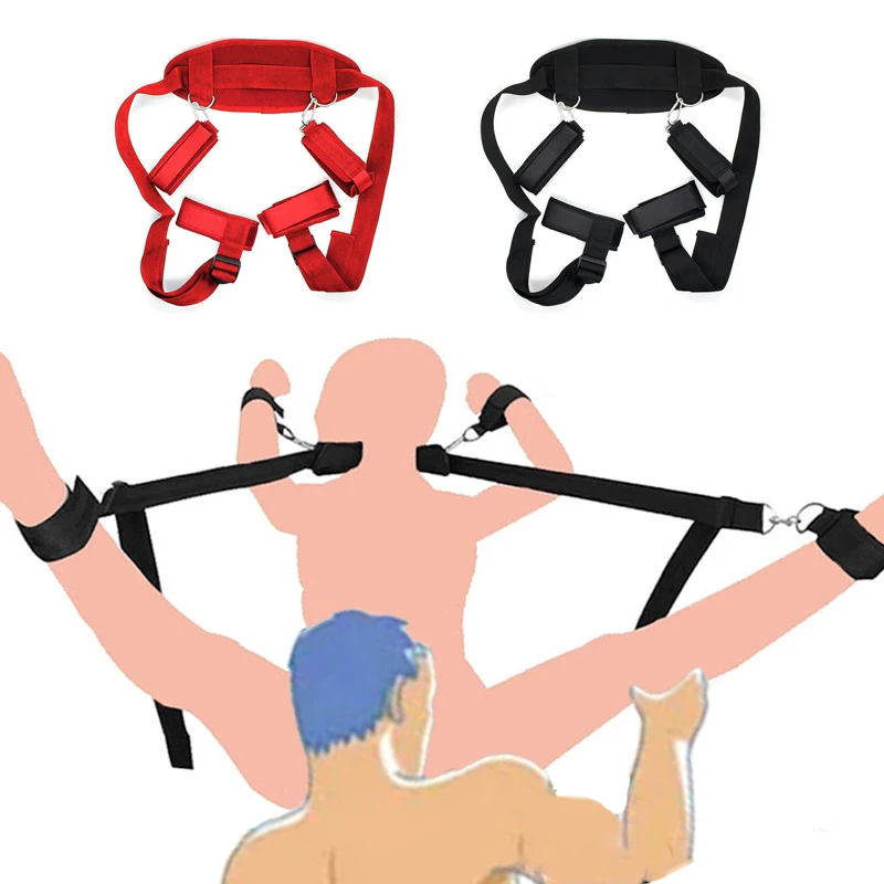 Menottes et poignets de rinçage pour couples, produits sexuels, jeux pour adultes, jouets sexy pour femmes, ensemble de bondage Bsie M, fétiche de retenue, SSash7.0