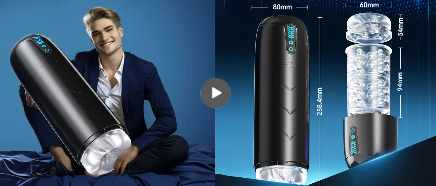Vibromasseur électrique 3D réaliste pour homme, tasse de masturbation masculine, vibrateur de fellation, ventouse de succion de vagin, chatte de poche, jouets sexuels