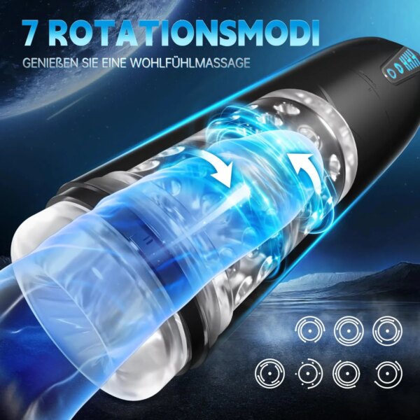 Vibromasseur électrique 3D réaliste pour homme, tasse de masturbation masculine, vibrateur de fellation, ventouse de succion de vagin, chatte de poche, jouets sexuels – Image 3