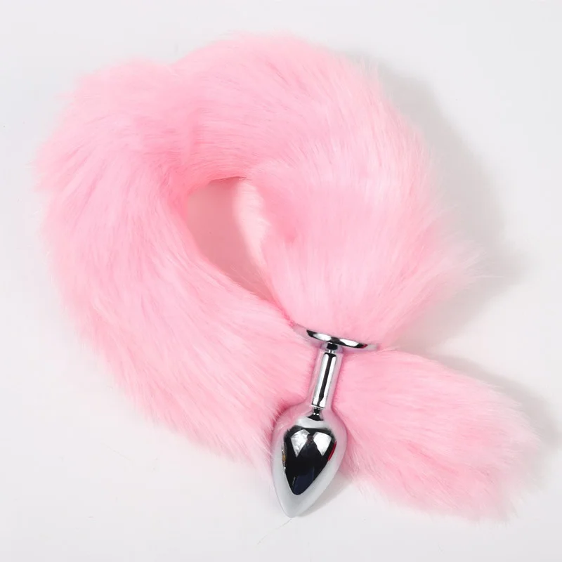 Plug anal queue de renard pour hommes et femmes, gode vaginal, vibrateur anal, masseur de prostate, mastjaune anal