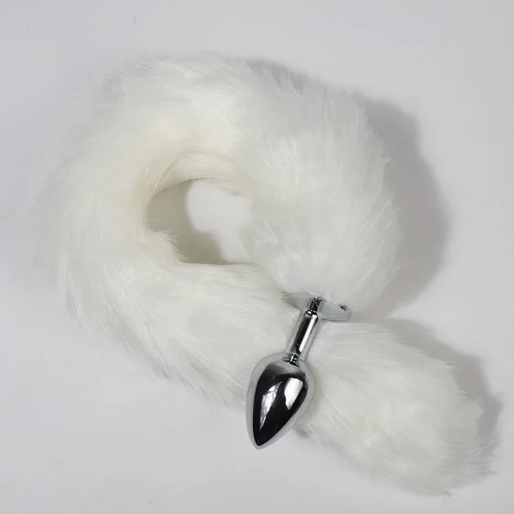 Plug anal queue de renard pour hommes et femmes, gode vaginal, vibrateur anal, masseur de prostate, mastjaune anal