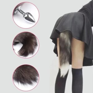 Plug anal queue de renard pour hommes et femmes, gode vaginal, vibrateur anal, masseur de prostate, mastjaune anal