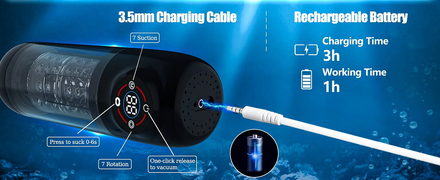 Pompe à pénis à rotation automatique LCD pour hommes, masturbateur masculin, succion, léchage, 6s, pompe à pénis sous vide, eau, SPA, vraie poche, chatte, jouets sexuels, 18, nouveau