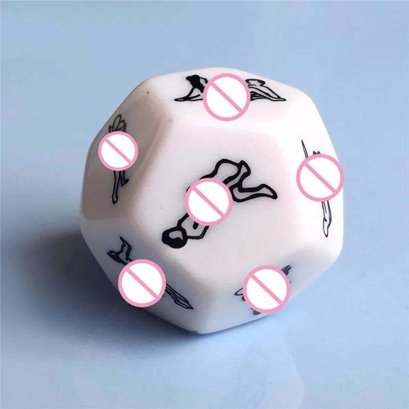 Jeu de dés drôle et sexy à 12 côtés pour adulte, cubes d'amour, d'humour, de sexe, de romance, de Kama Sutra Craps, jouets, cadeaux de fête, 7,0