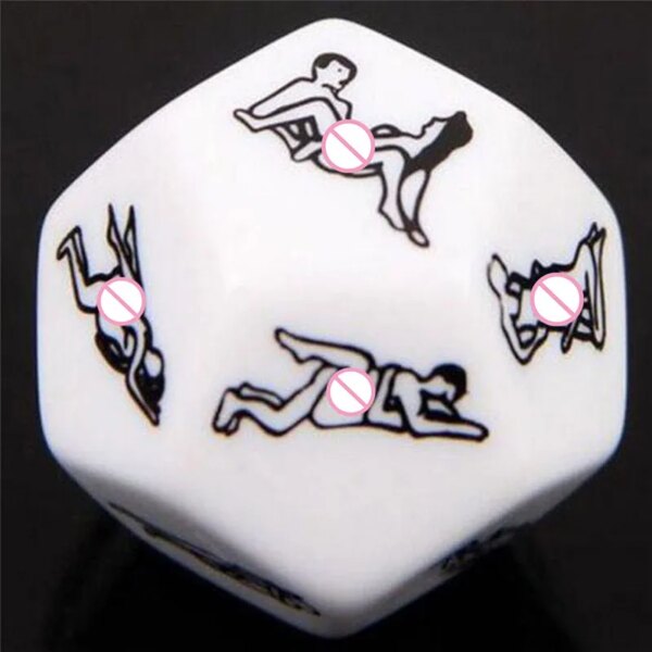 Jeu de dés drôle et sexy à 12 côtés pour adulte, cubes d'amour, d'humour, de sexe, de romance, de Kama Sutra Craps, jouets, cadeaux de fête, 7,0 – Image 3