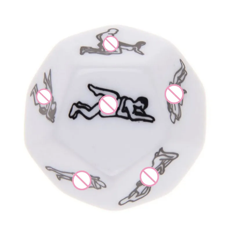 Jeu de dés drôle et sexy à 12 côtés pour adulte, cubes d'amour, d'humour, de sexe, de romance, de Kama Sutra Craps, jouets, cadeaux de fête, 7,0