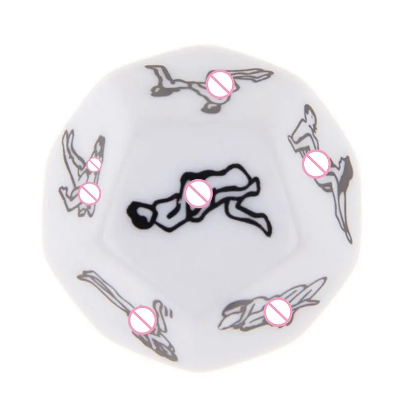 Jeu de dés drôle et sexy à 12 côtés pour adulte, cubes d'amour, d'humour, de sexe, de romance, de Kama Sutra Craps, jouets, cadeaux de fête, 7,0