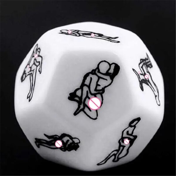 Jeu de dés drôle et sexy à 12 côtés pour adulte, cubes d'amour, d'humour, de sexe, de romance, de Kama Sutra Craps, jouets, cadeaux de fête, 7,0