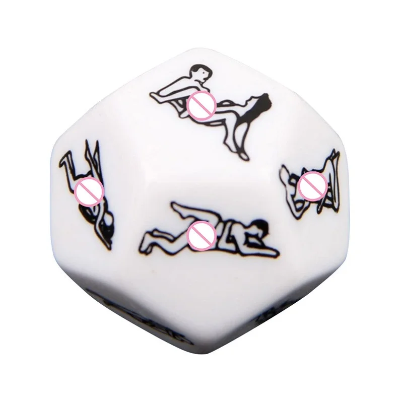 Jeu de dés drôle et sexy à 12 côtés pour adulte, cubes d'amour, d'humour, de sexe, de romance, de Kama Sutra Craps, jouets, cadeaux de fête, 7,0