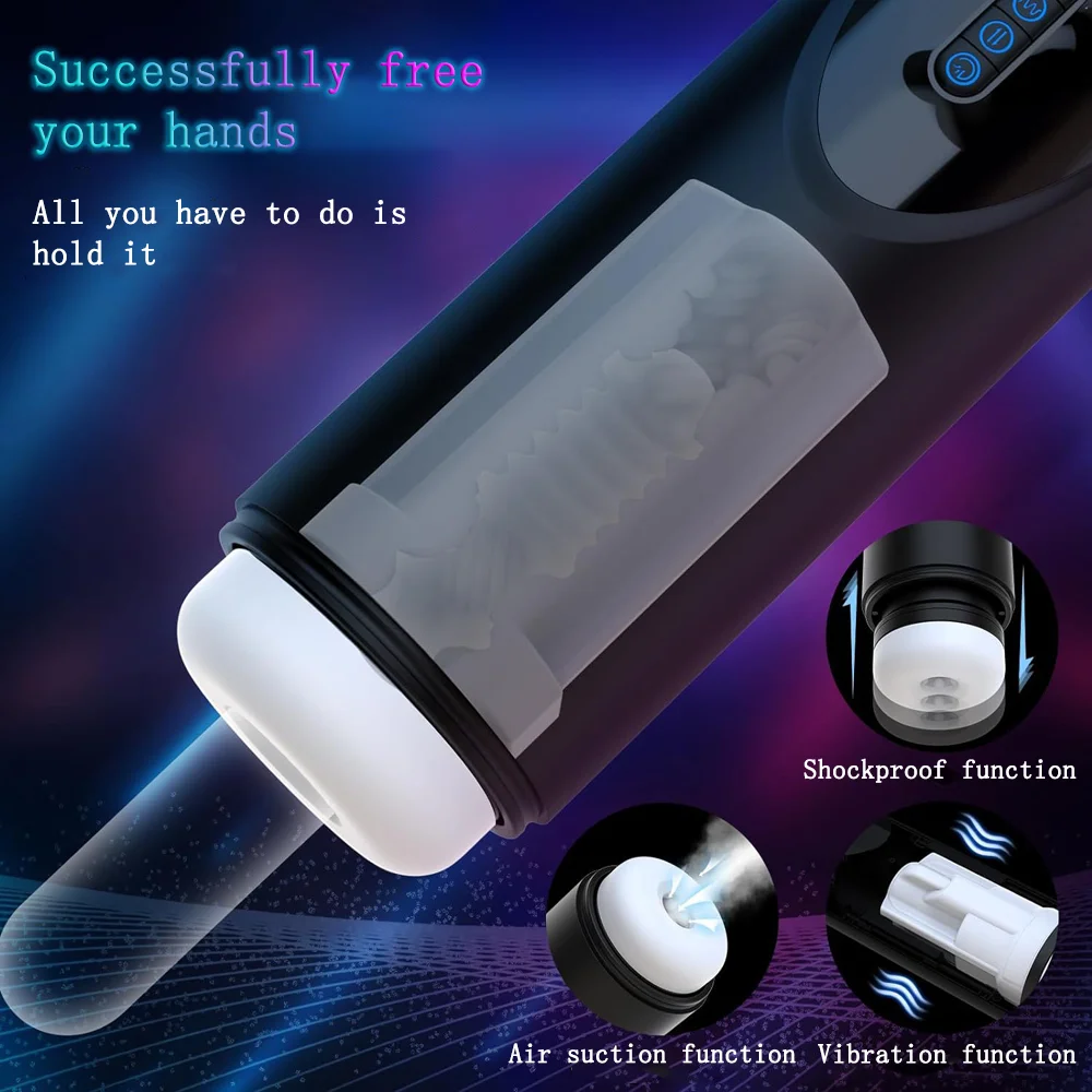 Vibration de mastyljaune pour hommes, ventouse de poussée, vrai sexe Chevvaginal, jouets sexuels de tasse, produits pour adultes, 3 en 1