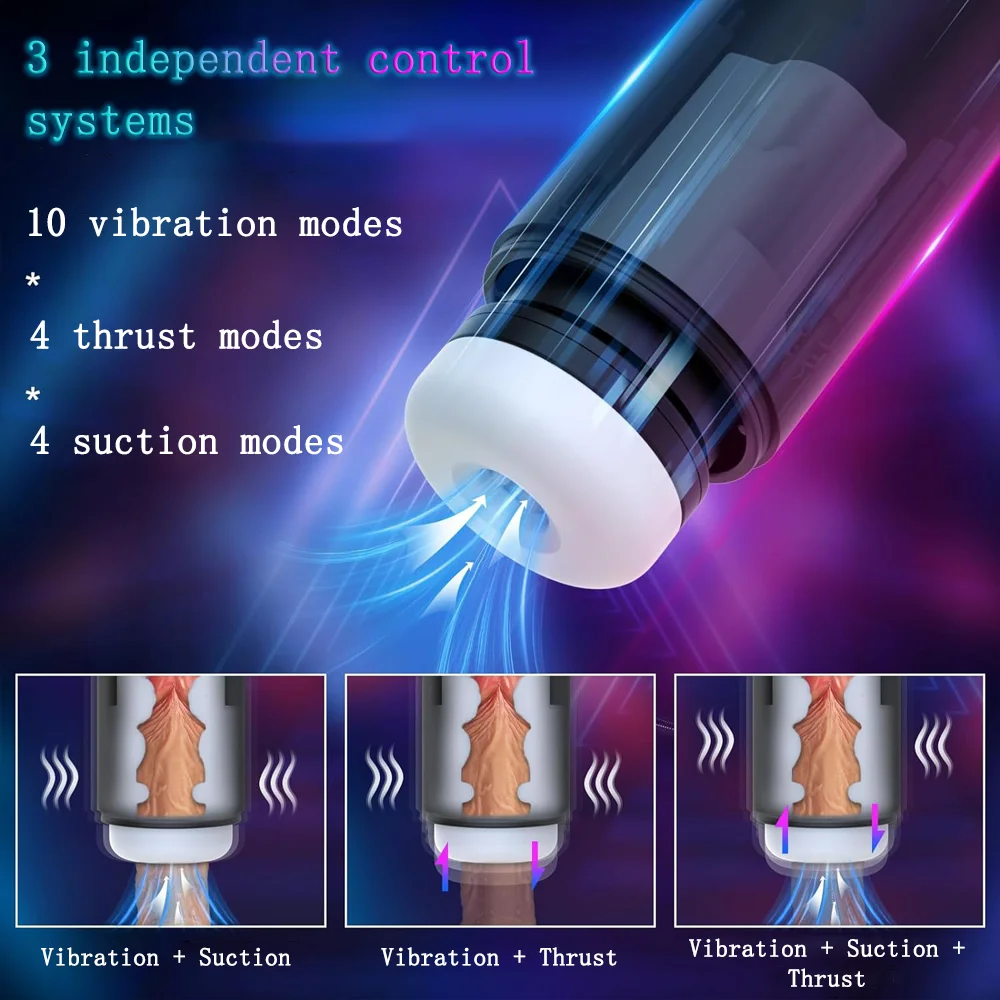 Vibration de mastyljaune pour hommes, ventouse de poussée, vrai sexe Chevvaginal, jouets sexuels de tasse, produits pour adultes, 3 en 1