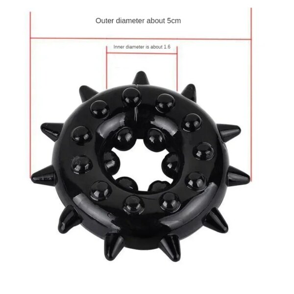 Anneaux péniens pour hommes, retardent l'éjaculation, agrandissement du pénis, jouets sexy pour couples, produit de jouets sexuels réutilisable – Image 6