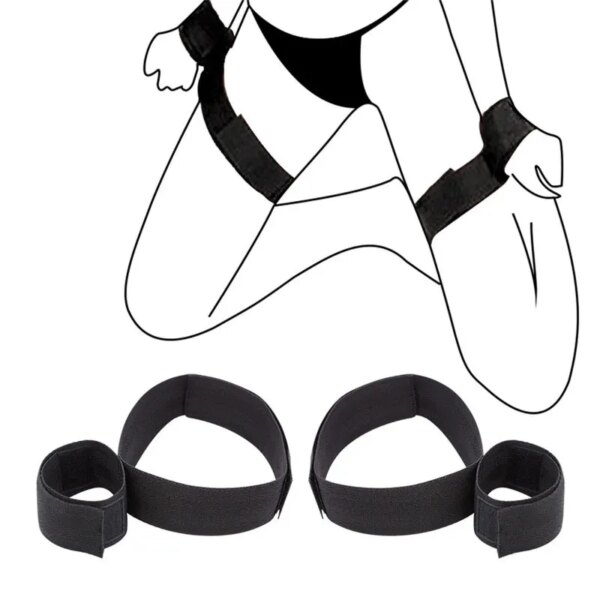 Menottes Bondage Sex Toys pour adultes, kit de jeu de retenue de poignet, jouet porno SM, bracelet réglable et anneau de jambe, produits sexy, Sexshop – Image 2