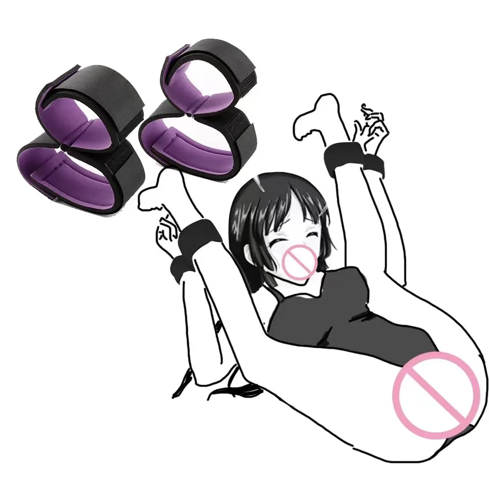 Menottes Bondage Sex Toys pour adultes, kit de jeu de retenue de poignet, jouet porno SM, bracelet réglable et anneau de jambe, produits sexy, Sexshop