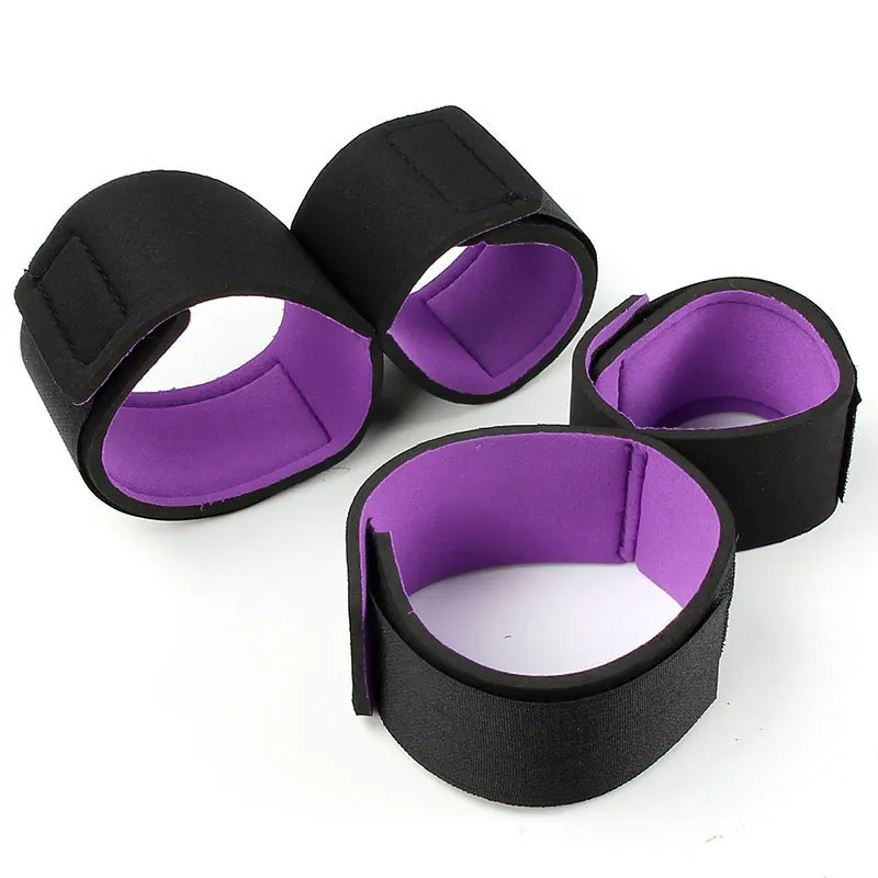 Menottes Bondage Sex Toys pour adultes, kit de jeu de retenue de poignet, jouet porno SM, bracelet réglable et anneau de jambe, produits sexy, Sexshop