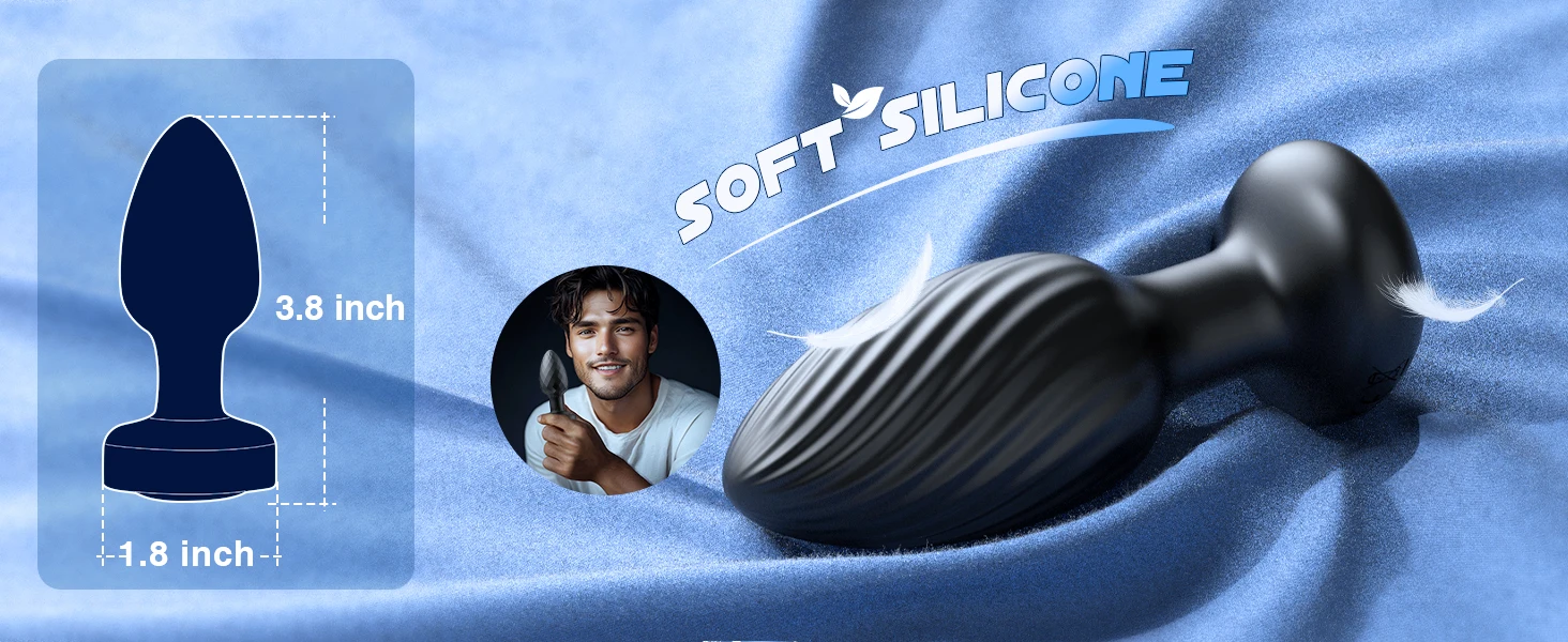 Vibromasseur anal en silicone avec télécommande, plugue rotatif, masseur de prostate, godemichet anal, dilatateur, jouets sexuels pour femmes et hommes, 360