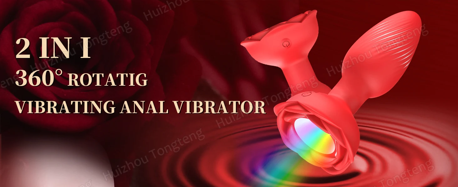 Vibromasseur anal en silicone avec télécommande, plugue rotatif, masseur de prostate, godemichet anal, dilatateur, jouets sexuels pour femmes et hommes, 360
