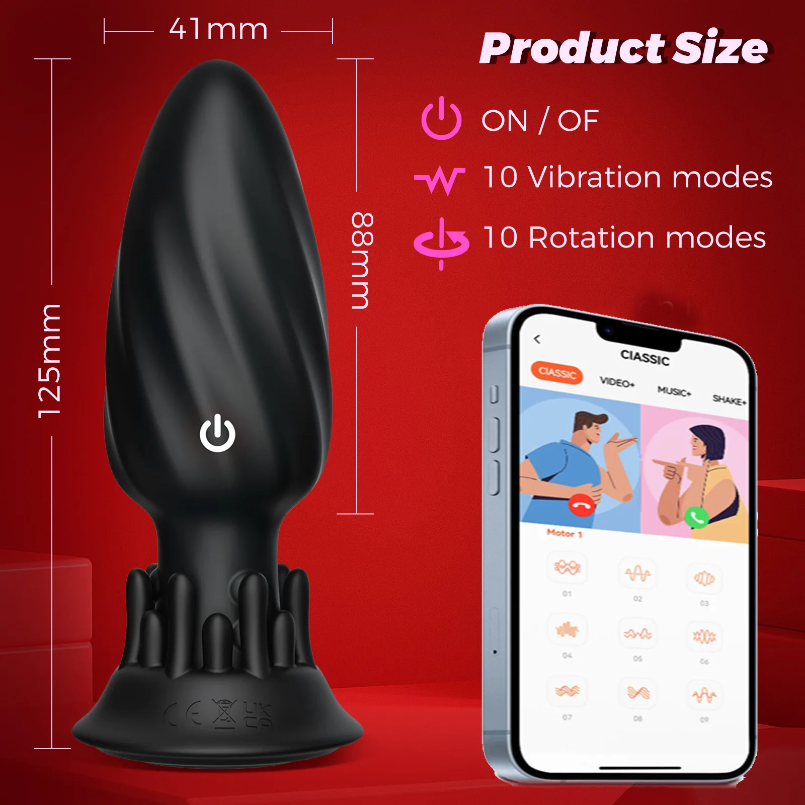Vibromasseur anal en silicone avec télécommande, plugue rotatif, masseur de prostate, godemichet anal, dilatateur, jouets sexuels pour femmes et hommes, 360