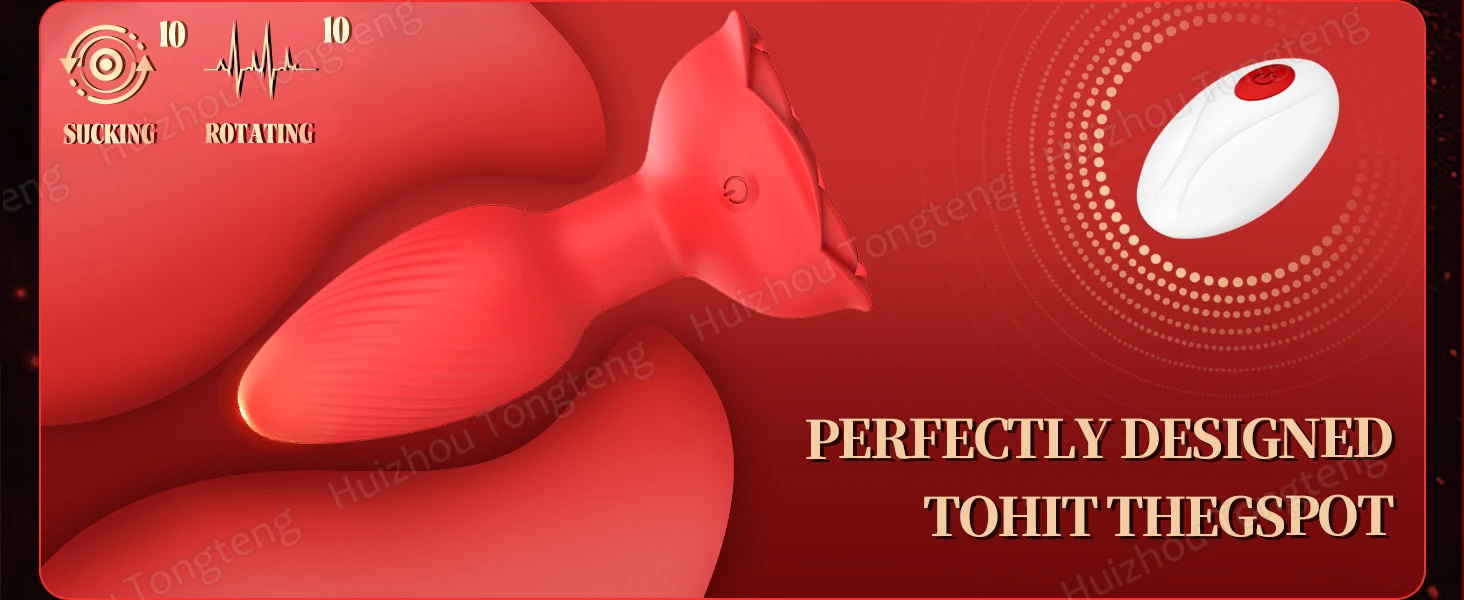 Vibromasseur anal en silicone avec télécommande, plugue rotatif, masseur de prostate, godemichet anal, dilatateur, jouets sexuels pour femmes et hommes, 360