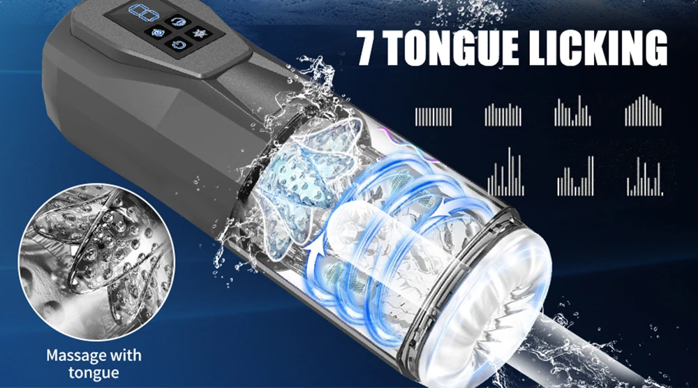 Masturbateur automatique à piston pour hommes, masturbateur à rotation télescopique, tasse de vagin, jouets sexuels pour adultes Masturbateur automatique à piston pour hommes, masturbateur à rotation télescopique, tasse de vagin, jouets sexuels pour adultes