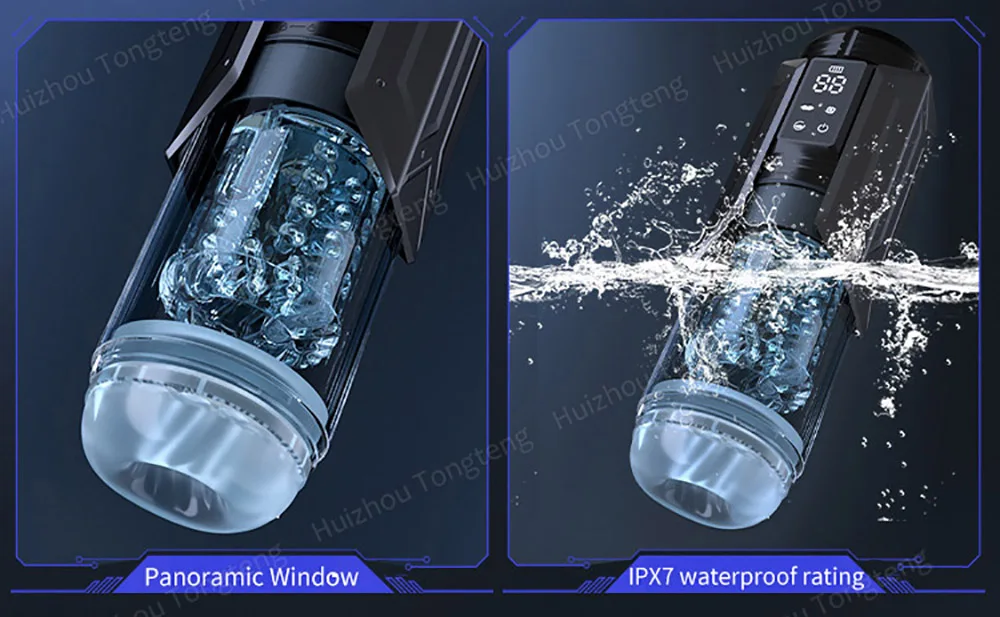 Masturbateur automatique à piston pour hommes, masturbateur à rotation télescopique, tasse de vagin, jouets sexuels pour adultes Masturbateur automatique à piston pour hommes, masturbateur à rotation télescopique, tasse de vagin, jouets sexuels pour adultes