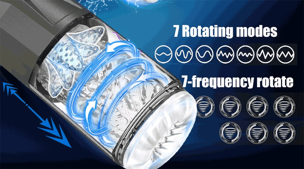 Masturbateur automatique à piston pour hommes, masturbateur à rotation télescopique, tasse de vagin, jouets sexuels pour adultes Masturbateur automatique à piston pour hommes, masturbateur à rotation télescopique, tasse de vagin, jouets sexuels pour adultes