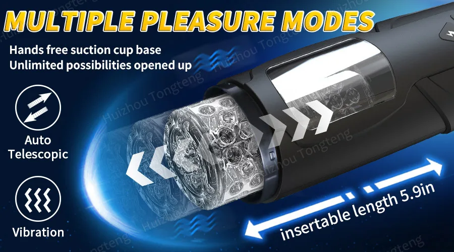 Masturbateur automatique à piston pour hommes, masturbateur à rotation télescopique, tasse de vagin, jouets sexuels pour adultes