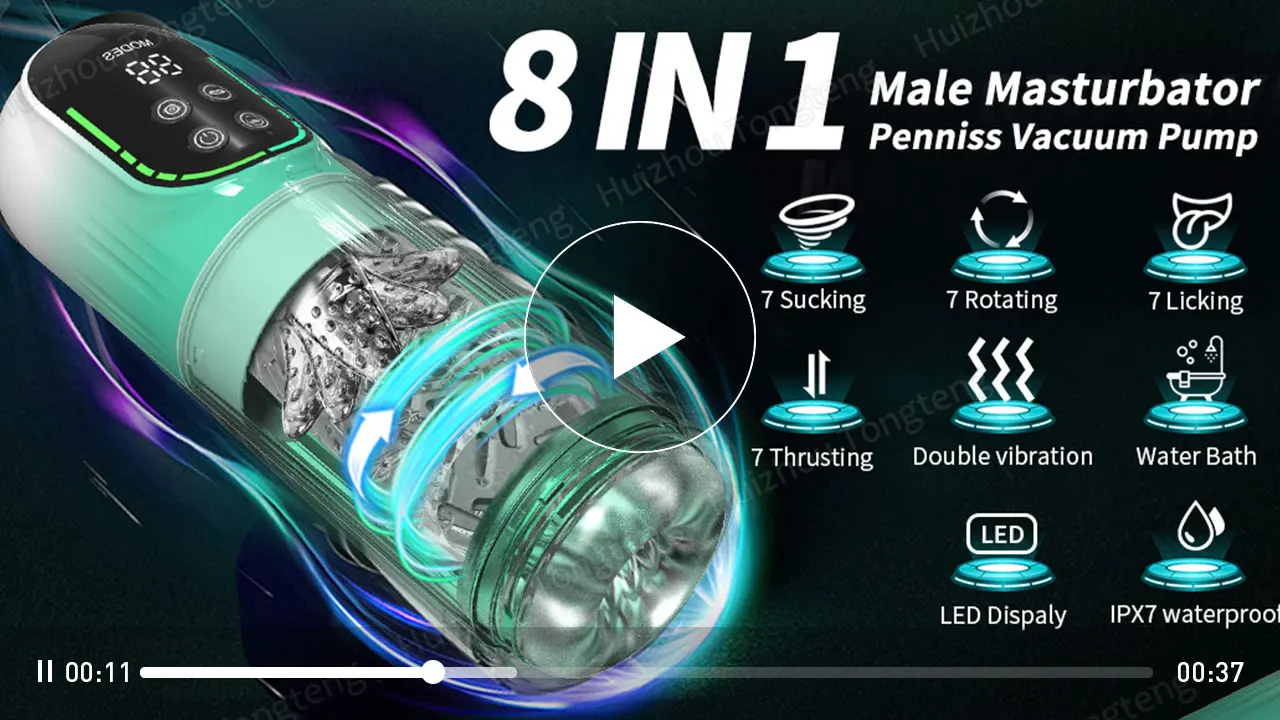 Masturbateur automatique à piston pour hommes, masturbateur à rotation télescopique, tasse de vagin, jouets sexuels pour adultes