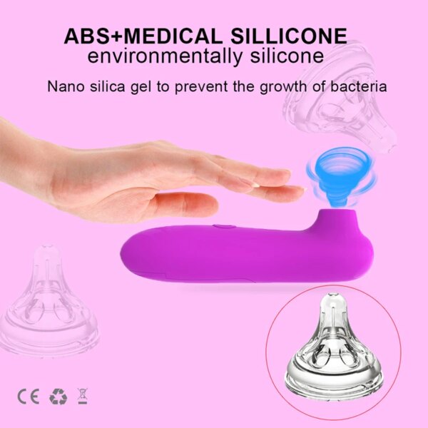 Vibromasseur à Succion pour Femme, Produit pour Clitoris et Vagin, Épaisseur Sous Vide, Jouets Sexy pour Adultes – Image 4
