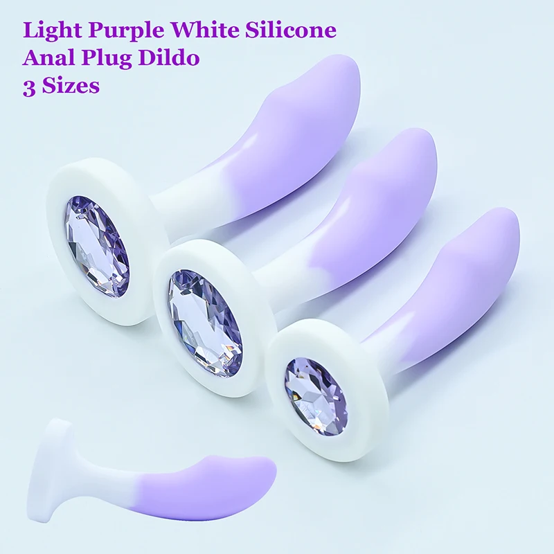 Plug anal en silicone pour femme, base en cristal, jouets sexuels, jouets sexy, entraîneur anal, gode adulte, sex-shop