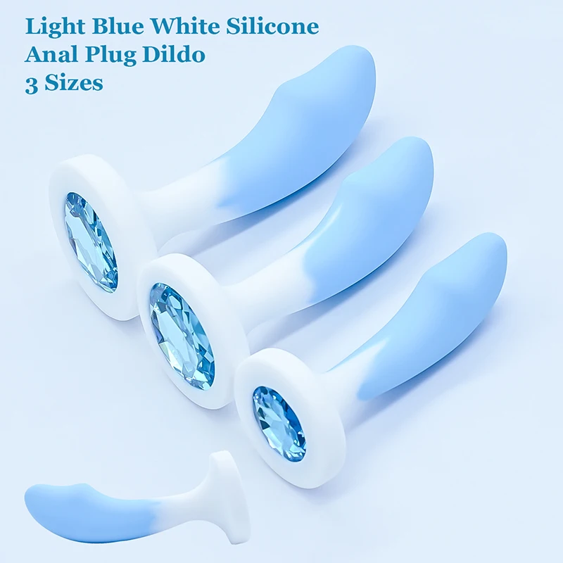 Plug anal en silicone pour femme, base en cristal, jouets sexuels, jouets sexy, entraîneur anal, gode adulte, sex-shop