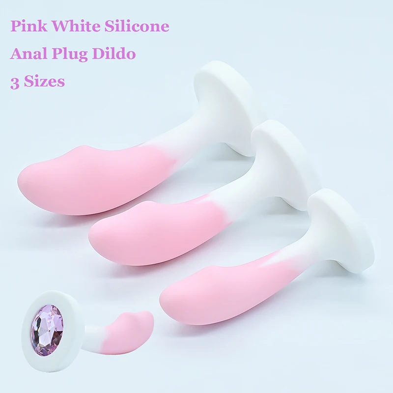 Plug anal en silicone pour femme, base en cristal, jouets sexuels, jouets sexy, entraîneur anal, gode adulte, sex-shop