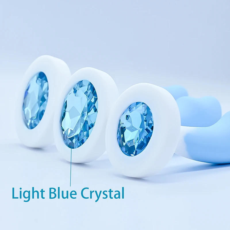 Plug anal en silicone pour femme, base en cristal, jouets sexuels, jouets sexy, entraîneur anal, gode adulte, sex-shop