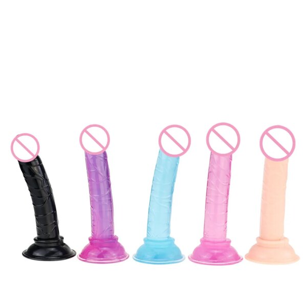 Plug anal gode doux pour hommes et femmes, jouets sexy, pénis Élavec ventouse, bite noire, produits de sexe pour adultes, boutique de fesses – Image 6