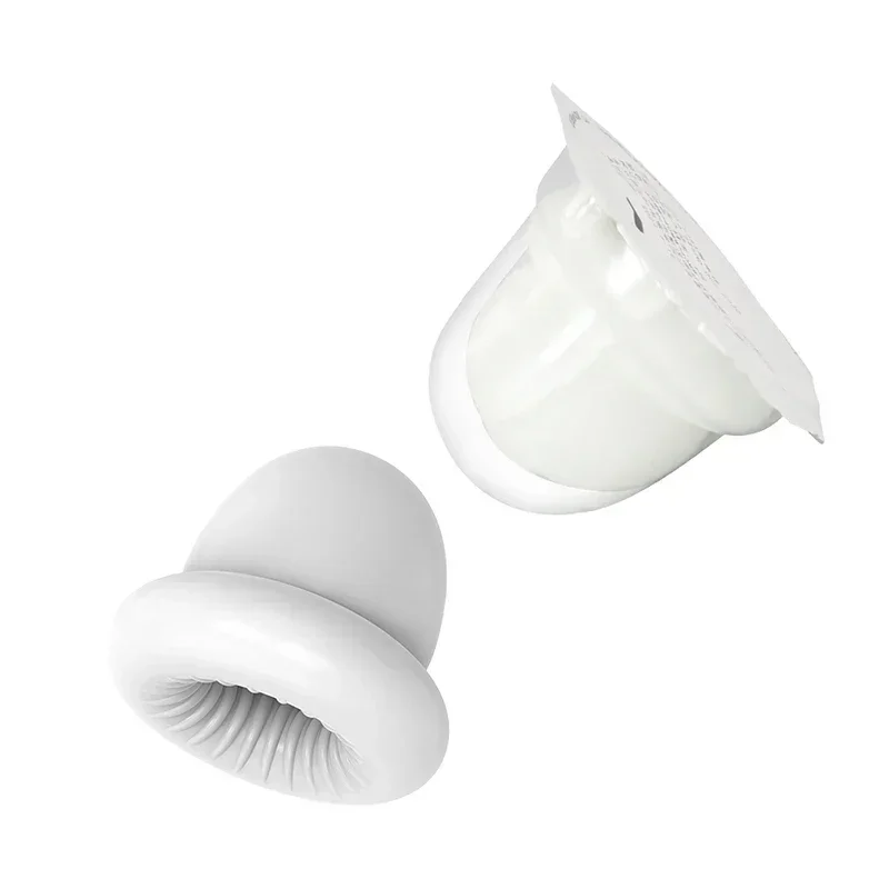 Tasse de masturbation de jaune d'oeuf pour hommes, vagin portable, massage du pénis d'oeuf, jouets doux pour adultes, exercice de gland, jouet sexy extensible